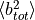 \langle b_{tot}^2 \rangle