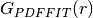 G_{PDFFIT}(r)