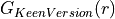 G_{Keen Version}(r)